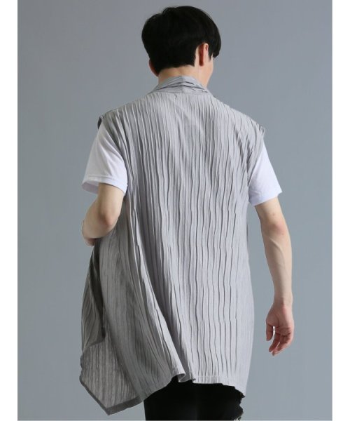 semanticdesign(セマンティックデザイン)/ドレープ ノースリカーディガン 半袖 メンズ Tシャツ カットソー カジュアル インナー ビジネス ギフト プレゼント/img02