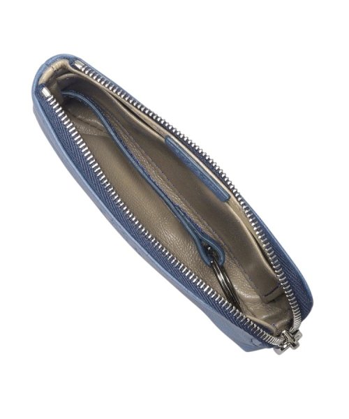 【アクセサリー】ポーチ（キーリング付き） レザー コンパクト カードケース キーケース 本革 キーリング付き