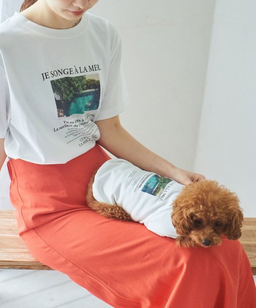 ROPE PICNIC PASSAGE(ロペピクニック パサージュ)/【DOG】リンクコーデ/photo&logo Tシャツ/img24