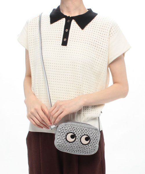 ANYA HINDMARCH(アニヤハインドマーチ)/【ANYA HINDMARCH】ANYA HINDMARCH　アニヤハインドマーチ　CROSS BODY　ショルダーバッグ　16x11x6　レディース　SILV/img05