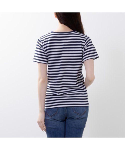 MAC HOUSE(women)(マックハウス（レディース）)/NAVY ネイビー USコットン ライトウェイトクルーTシャツ CO233－WC008/img02