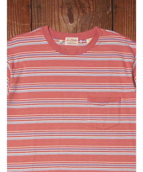 Levi's(リーバイス)/LEVI'S(R) VINTAGE CLOTHING 1940'S Tシャツ MARKET レッド STRIPE/img05