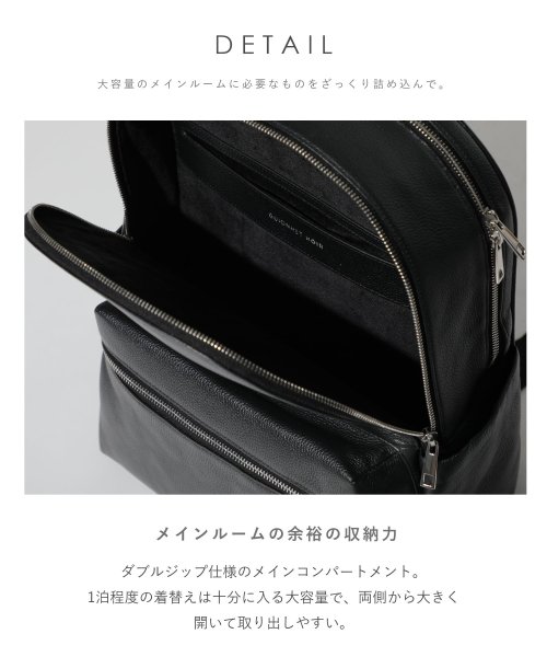 GUIONNET(GUIONNET)/GUIONNET NOIR バックパック リュックサック ビジネスリュック ビジネスバッグ 本革 リュック ギオネノワール  EVERYDAY ONE メンズ /img07