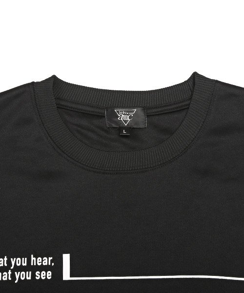LUXSTYLE(ラグスタイル)/ポンチ発泡ロゴプリントBIGTシャツ/Tシャツ メンズ 半袖 ビッグシルエット ポンチ ロゴ 発泡プリント 立体 ドルマンスリーブ/img12