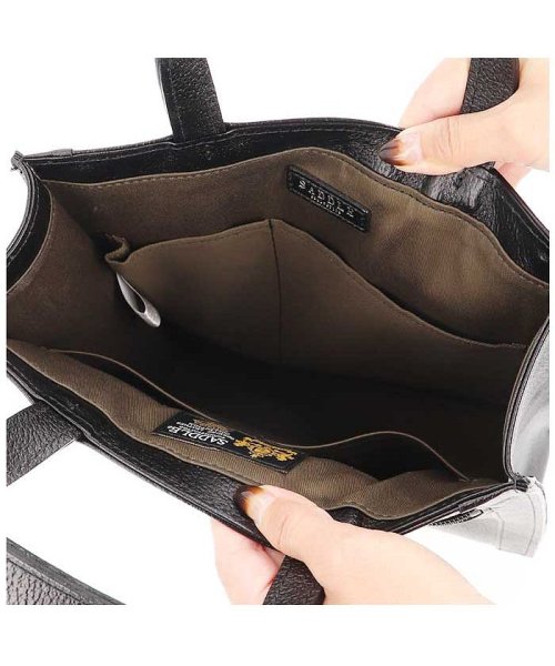 SADDLE 牛革型押しメンズトート SADDLE サドル