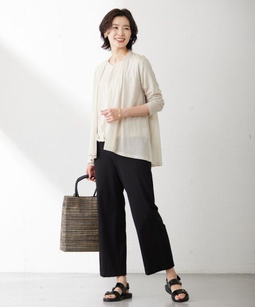 J.PRESS LADIES（LARGE SIZE）(J．プレス　レディス（大きいサイズ）)/【WEB限定カラーあり・UVカット・接触冷感】セルロースジャージー カーディガン/img09