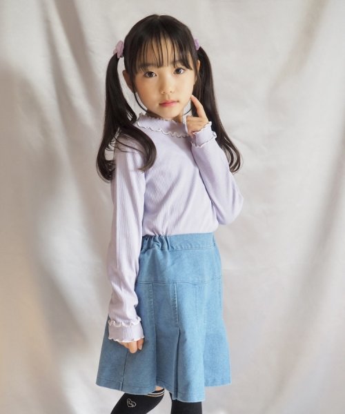 SHOO・LA・RUE(Kids) (シューラルーキッズ)/【110－140cm】配色ダブルメロウリブロンT/img13