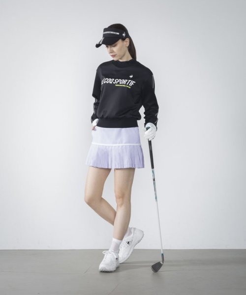 le coq sportif GOLF (ルコックスポルティフ（ゴルフ）)/【RIJOUME/リジューム】ショート丈プルオーバー (吸汗速乾/ストレッチ/UV CUT(UPF50+)/DESCENTE ECO/再生材)/img09