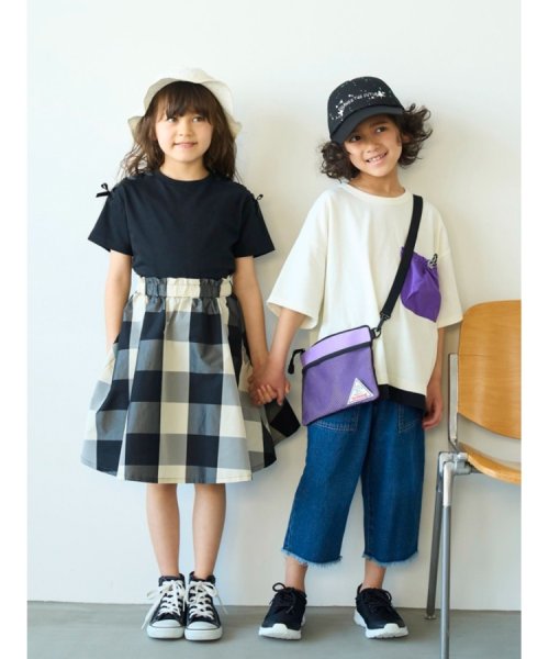 SHOO・LA・RUE(Kids) (シューラルーキッズ)/【110－140cm】裾レイヤード異素材ポケットTシャツ/img15