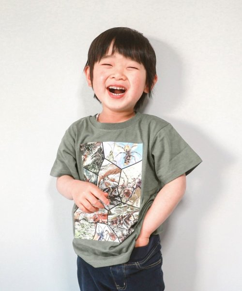 SHOO・LA・RUE(Kids) (シューラルーキッズ)/【最強王図鑑×SHOO・LA・RUE】8分割プリントTシャツ/img15