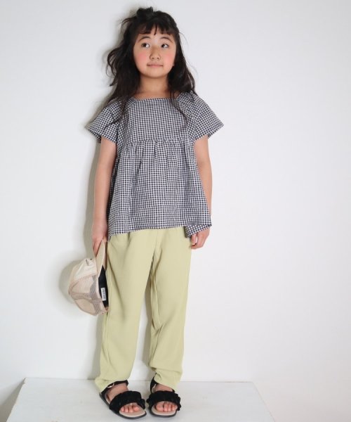 SHOO・LA・RUE(Kids) (シューラルーキッズ)/【110－140cm/親子リンク可能】フレンチリネンブレンド 後ろリボンブラウス/img13