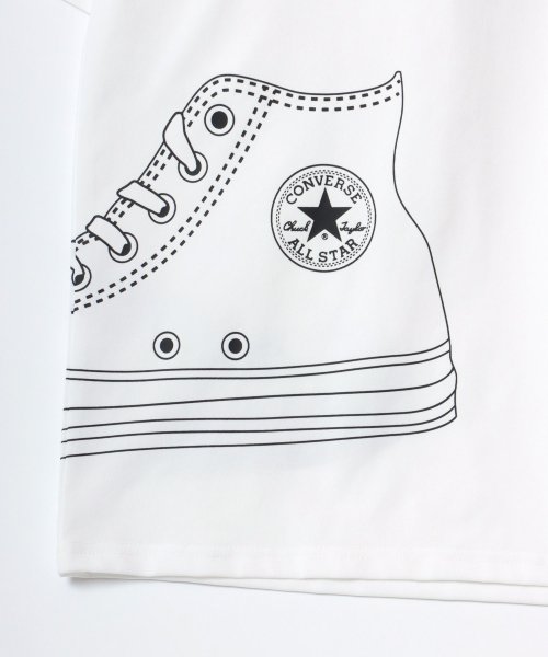 LAZAR(ラザル)/★【Lazar】CONVERSE/コンバース オーバーサイズ オールスター スニーカー ビッグプリント ロゴ ワンポイント刺繍 半袖Tシャツ/ドライ/UVカット/img09