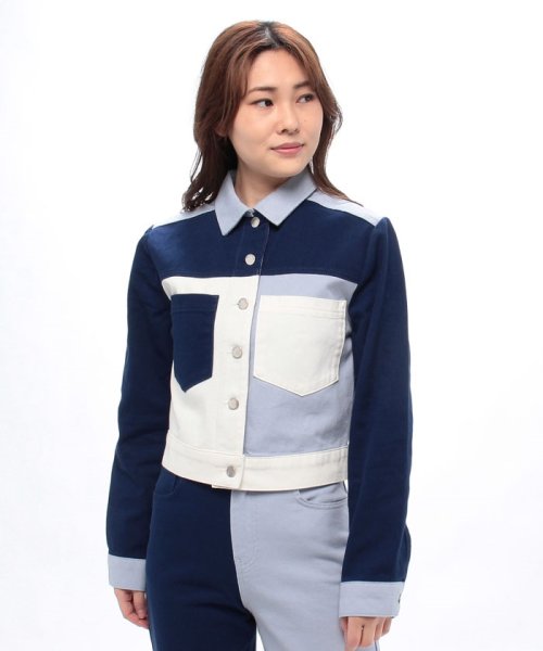 BENETTON (women)(ベネトン（レディース）)/【セットアップ対応商品】切り替えパターンショート丈ジャケット/img10