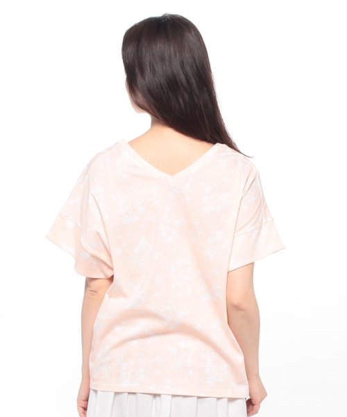 BENETTON (women)(ベネトン（レディース）)/総柄フローラルプリントVネック半袖Tシャツ・カットソー/img05