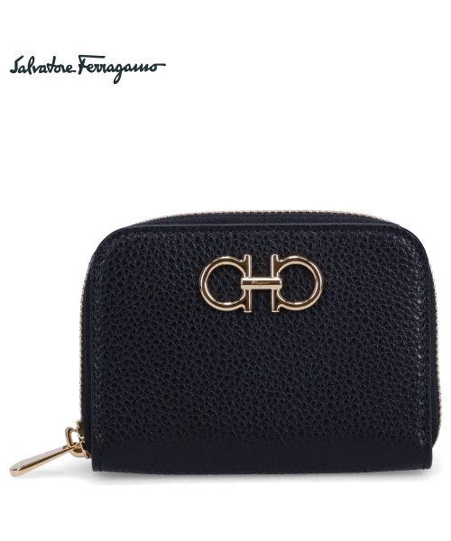 サルヴァトーレ フェラガモ Salvatore Ferragamo 財布 小銭入れ コインケース カードケース レディース 本革 大容量 ブラック 黒 220 Ferragamo サルヴァトーレ フェラガモ Salvatore