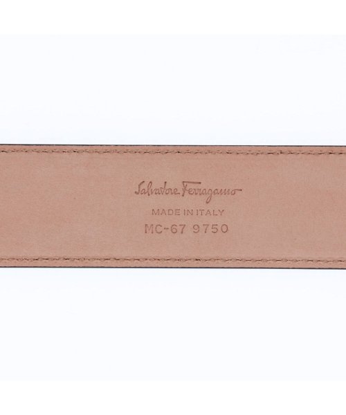 FERRAGAMO(フェラガモ)/ サルヴァトーレ フェラガモ Salvatore Ferragamo レザーベルト メンズ 本革 イタリア製 ビジネス LEATHER BELT ブラック 黒 /img05