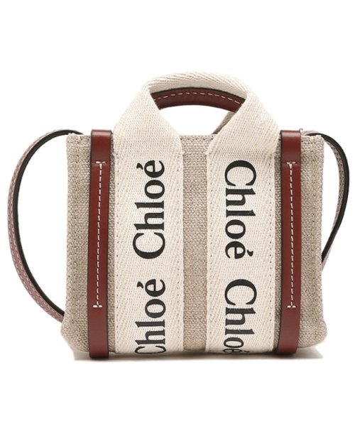 Chloe(クロエ)/クロエ ハンドバッグ ショルダーバッグ ウッディ 2WAY ミニバッグ ベージュ ブラウン レディース CHLOE CHC22AP235I26 90U/img05