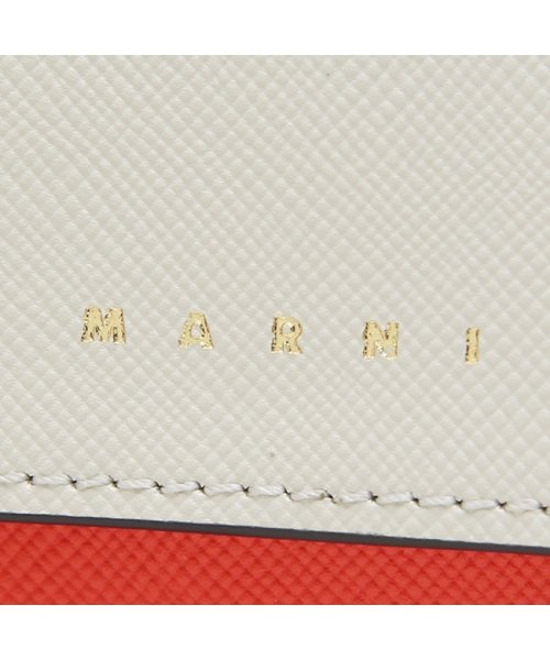 MARNI(マルニ)/マルニ 三つ折り財布 トランク トリフォールドウォレット ミニ財布 ホワイト マルチ メンズ レディース MARNI PFMOW02U23 LV520 Z607/img06