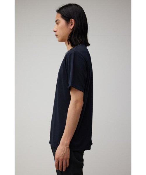 AZUL by moussy(アズールバイマウジー)/NECK JACQUARD LOGO TEE/img14