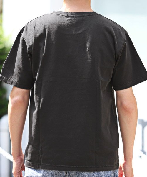 LUXSTYLE(ラグスタイル)/胸ポケットワンポイント刺繍Tシャツ/Tシャツ メンズ 半袖 胸ポケット 刺繍 ロゴ/img01
