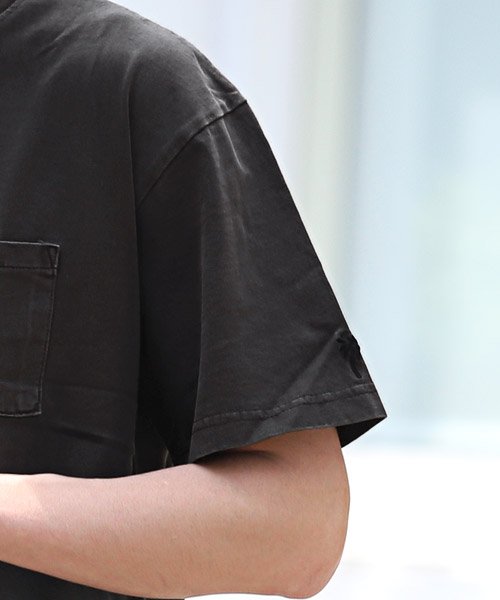 LUXSTYLE(ラグスタイル)/胸ポケットワンポイント刺繍Tシャツ/Tシャツ メンズ 半袖 胸ポケット 刺繍 ロゴ/img08