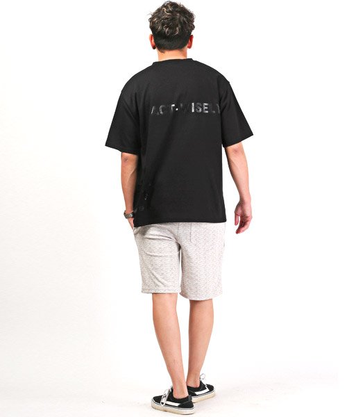 LUXSTYLE(ラグスタイル)/ポンチ光沢ロゴプリント半袖ビッグTシャツ/Tシャツ メンズ レディース 半袖 半袖Tシャツ ビッグシルエット/img05