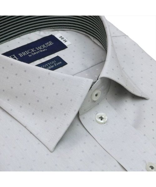 TOKYO SHIRTS(TOKYO SHIRTS)/【超形態安定】 ワイドカラー 長袖 形態安定 ワイシャツ 綿100%/img02