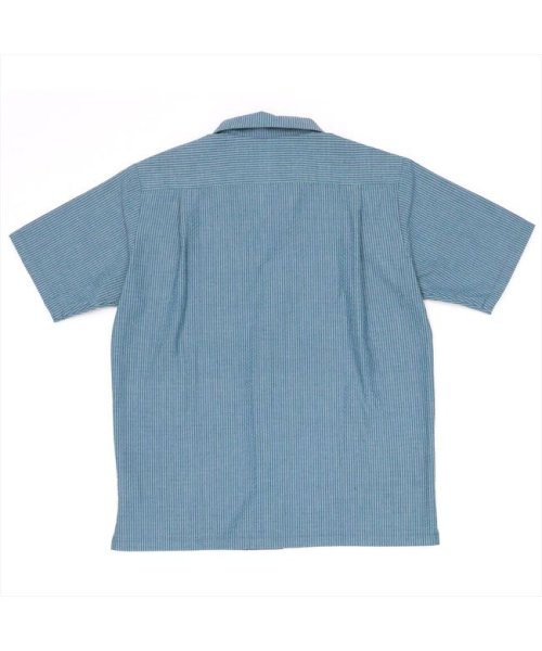 Pitta Re:)(ピッタリ)/サッカー オープンカラー カジュアルシャツ  半袖 メンズ/img02