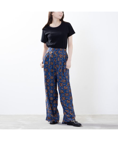 MAC HOUSE(women)(マックハウス（レディース）)/NAVY ネイビー インドファブリック レーヨン総柄パンツ 588－5250/img10