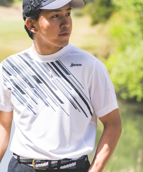 SRIXON(スリクソン)/〔エアスルー〕【香妻プロ共同開発】バイアスプリントモックネックシャツ【アウトレット】/img06