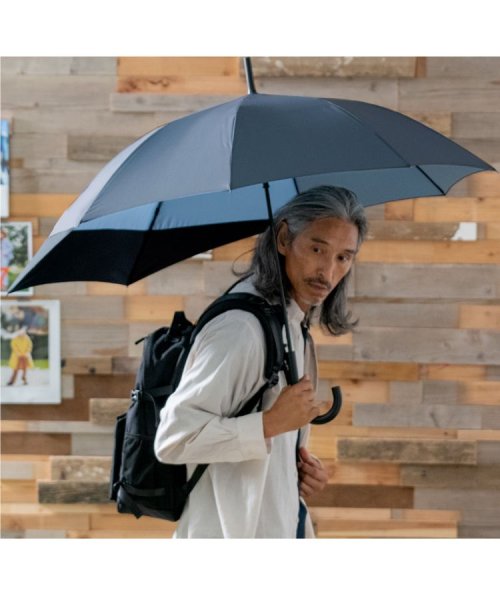 Wpc．(Wpc．)/【Wpc.公式】雨傘 UNISEX バックプロテクトアンブレラ 大きい 大きめ 鞄濡れない 晴雨兼用 ジャンプ傘 メンズ レディース 長傘 父の日 ギフト/img10