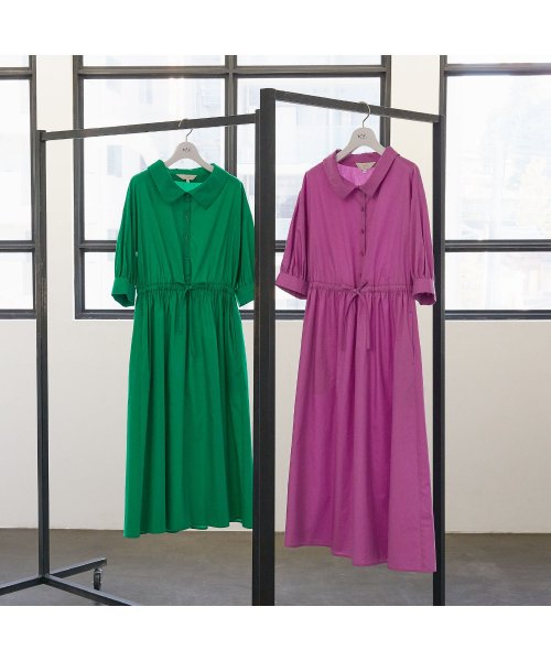 To b. by agnes b. OUTLET(トゥー　ビー　バイ　アニエスベー　アウトレット)/【Outlet】WE69 ROBE カラーブロードワンピース/img05