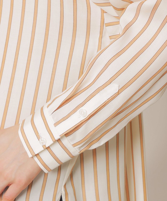 キュプラドビーストライプブラウス(505228580)｜阪急百貨店公式通販