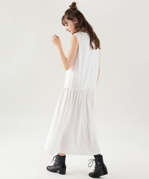 To b. by agnes b. OUTLET(トゥー　ビー　バイ　アニエスベー　アウトレット)/【Outlet】 WT13 ROBE ロゴノースリーブワンピース/img02