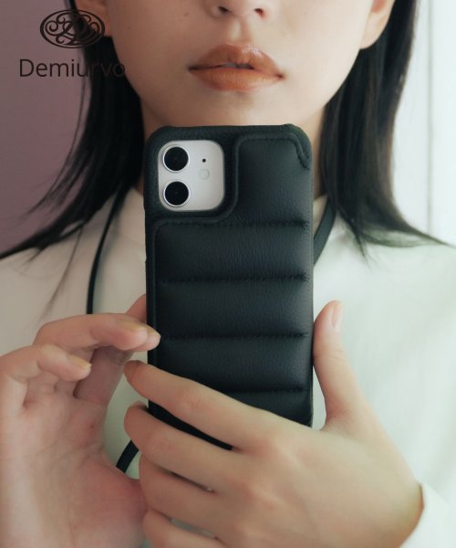 Demiu(Demiu)/【Demiu / デミュ】BALLON iPhone12Pro/iPhone12 アイフォンケース 本革 リアルレザー ストラップ付/img01