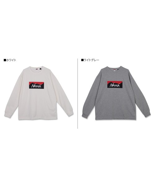 NANGA(ナンガ)/ NANGA ナンガ Tシャツ 長袖 ロンT エコ ハイブリッド ボックスロゴ メンズ ECO HYBRID BOX LOGO LS TEE ブラック ホワイト/img02