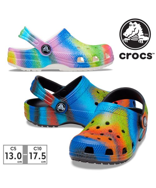 crocs(クロックス)/クロックス crocs キッズ 208094 クラシック スプレイ ダイ クロッグ トドラー 0C4 94S/img01