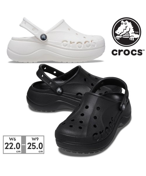 crocs(クロックス)/クロックス crocs レディース 208186 バヤ プラットフォーム クロッグ 001 100/img01