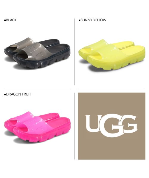 UGG(UGG)/UGG アグ サンダル スライドサンダル ジェラ クリア レディース JELLA CLEAR SLIDE ブラック イエロー ピンク 黒 1136763/img02