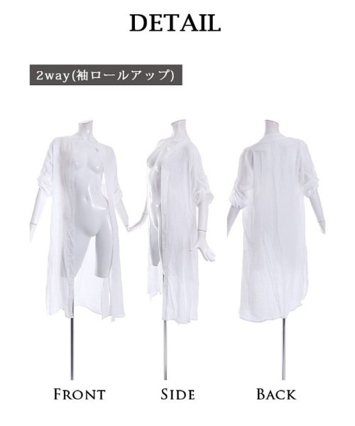 Rew-You(リューユ)/Ryuyu ビーチウェア 袖付き ビーチウェア 体型カバー ロング丈/img10