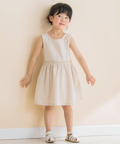 Noeil aime BeBe(ノイユ　エーム　べべ)/【2点セット】ボーダーショートTシャツ＆ランニングワンピース(90~130cm)/img06