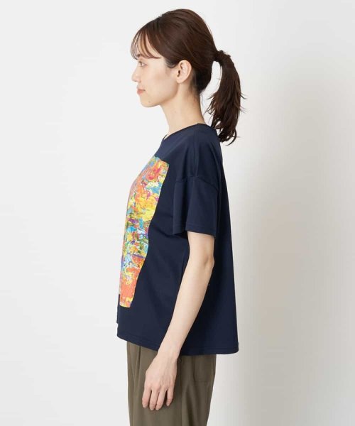 HIROKO BIS(ヒロコビス)/【洗える】パラリンアートドロップショルダーTシャツ（Layla）/img01
