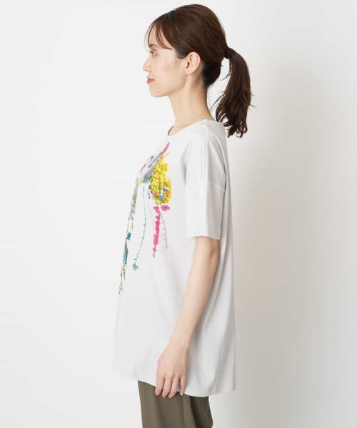 HIROKO BIS(ヒロコビス)/【洗える】パラリンアートチュニックTシャツ（Floris）/img04