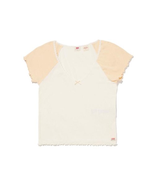 Levi's(リーバイス)/DRY GOODS Tシャツ ホワイト AND ALMOND CREAM/img03