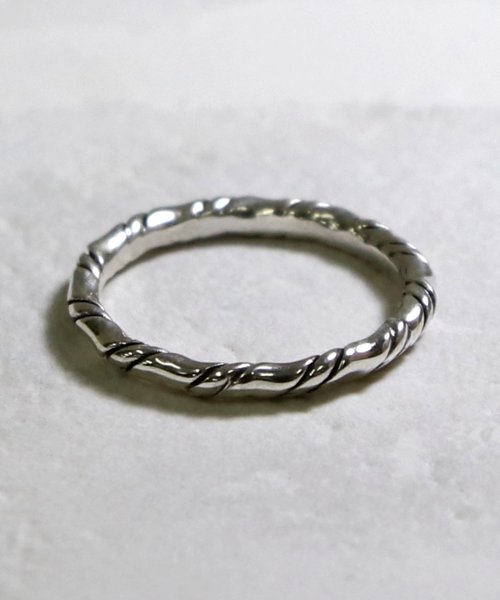 MAISON mou(メゾンムー)/【YArKA/ヤーカ】silver925 roop  design ring [hio]/シルバー925ロープデザインリング[ヒオ]/img01