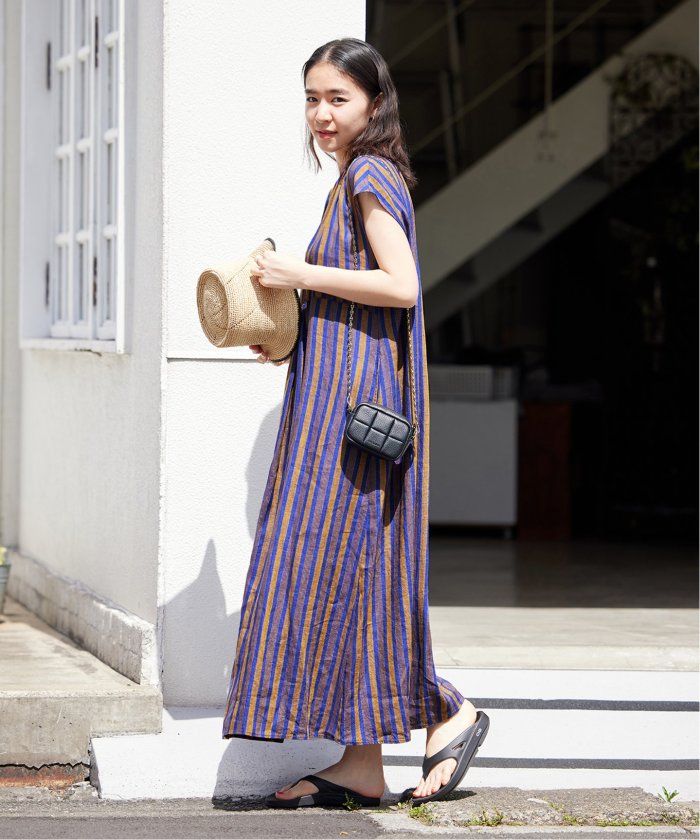 セール】リネンカフタンギャザーワンピース(505322833) | ジャーナル