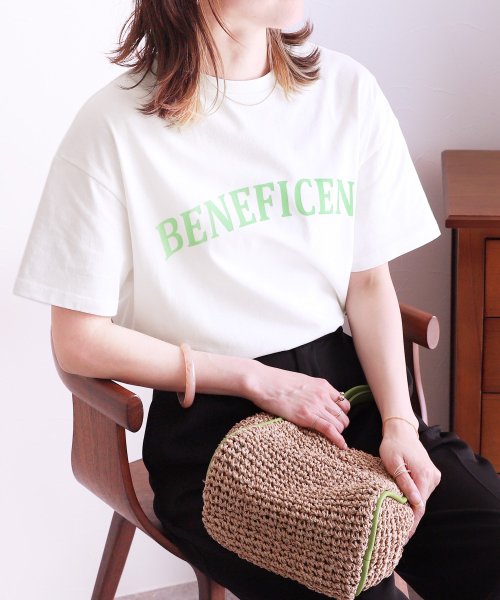 reca(レカ)/アーチロゴプリントビッグTシャツ(bel－blc－5281) /img21