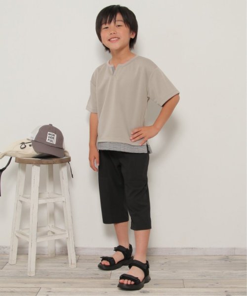 ikka kids(イッカ　キッズ)/【接触冷感／速乾】エステルクロップドパンツ（120〜160cm）【UVカット】/img08