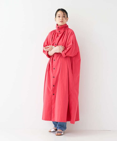 collex(collex)/【Yarmo/ヤーモ】High Collar Gathered Dress ハイ/img01