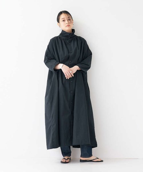 collex(collex)/【Yarmo/ヤーモ】High Collar Gathered Dress ハイ/img06